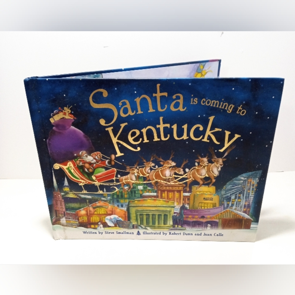 Christmas Book Santa is Coming to Kentucky Hardcover Written by Steve Smallman